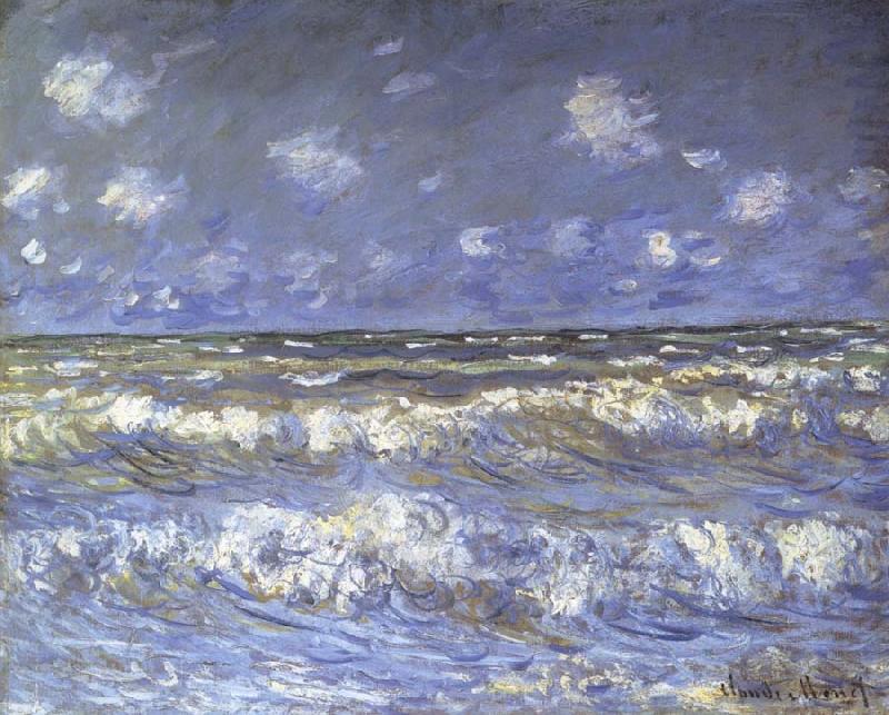 Claude Monet A Stormy Sea oil painting image